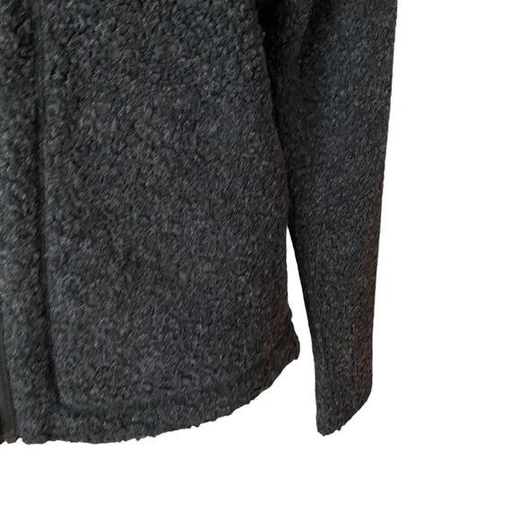 Nau Randygoat Wool Blend Full Zip Jacket Charcoal Gray Shearling Gorpcore Ski-L - Picture 4 of 14